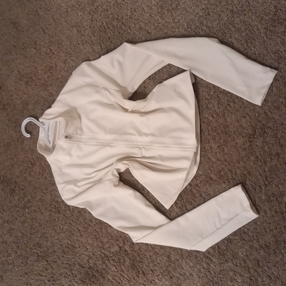 White Zip-Up Jacket